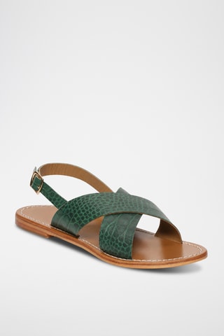Sandales en cuir de chèvre Acoyte - Vert