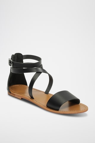 Sandales en cuir Alice - Noir