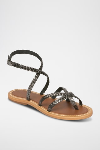 Sandales en cuir Belinda - Gris
