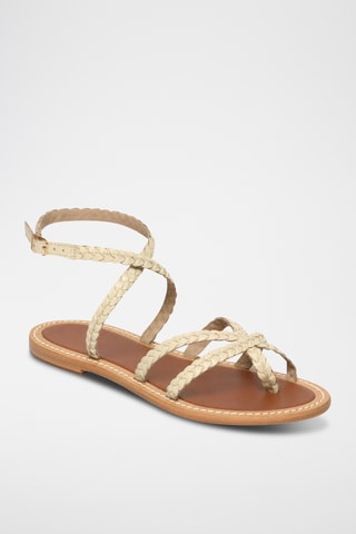 Sandales en cuir Belinda - Blanc