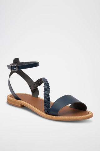 Sandales en cuir Bryxia - Bleu marine