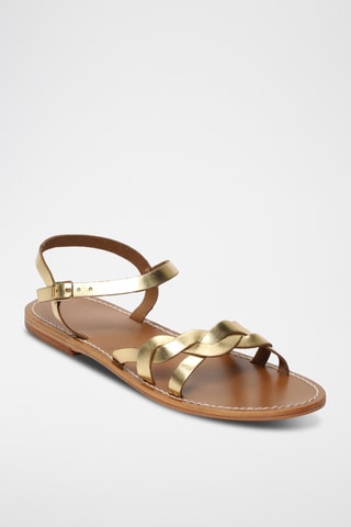 Sandales en cuir Irina - Doré