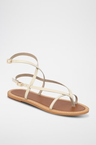 Sandales en cuir Cassia - Blanc