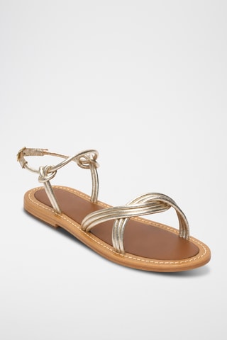 Sandales en cuir de chèvre Wynne - Doré