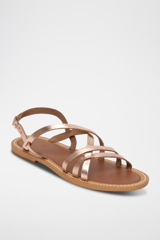 Sandales en cuir Clarissa - Doré rose