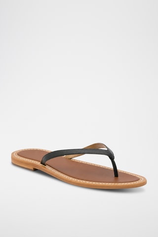 Sandales en cuir de chèvre Jaxena - Noir