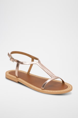 Sandales en cuir de chèvre Xarela - Doré rose