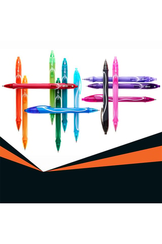 6 Balpennen Gel-ocity Quick Dry   6 Inktkleuren