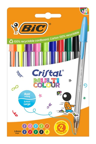 10 Cristal Soft balpennen - Bijpassende kleuren