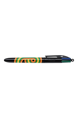 3 Balpennen Retro Lines - 4 Inktkleuren