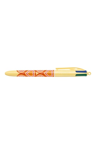 3 Balpennen Retro Lines - 4 Inktkleuren