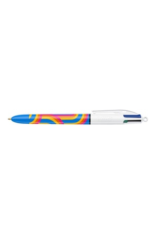 3 Balpennen Retro Lines - 4 Inktkleuren