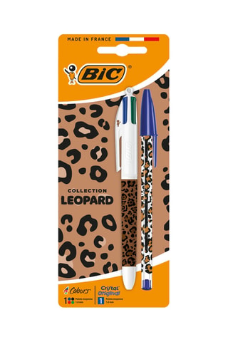 Pen met 4 Kleuren en Balpen - Blauw Inkt