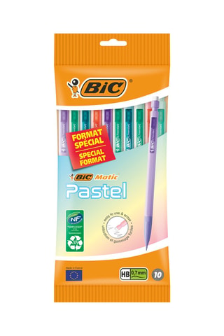 2 x BIC Matic Pastel Porte-mines (0,7 mm) avec Mines de Rechange 9 cm - 20 produits