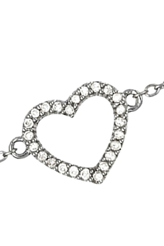 Pulsera Tu portes mon coeur - Oro blanco y diamantes