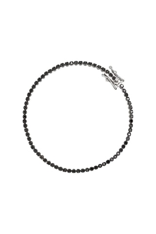 Pulsera Rivière - Oro blanco y diamantes