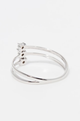 Anillo Nous Trois - Oro blanco y diamantes