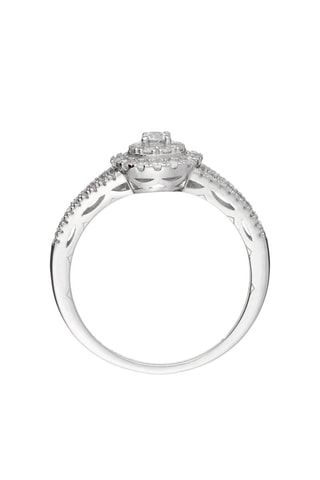 Anillo Jaya - Oro blanco y diamantes