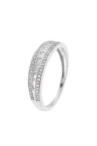 Anillo Ces moments à nous - Oro blanco y diamantes