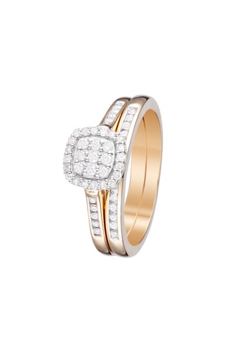 Anillo Mon vœu le plus cher - Oro amarillo y diamantes