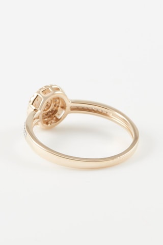 Anillo - 
Oro amarillo y diamantes
