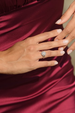 Solitario Mon seul amour -  Oro blanco y diamantes