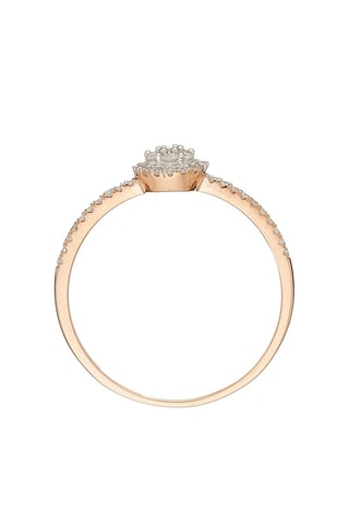 Solitario Côme - Oro rosa y diamantes