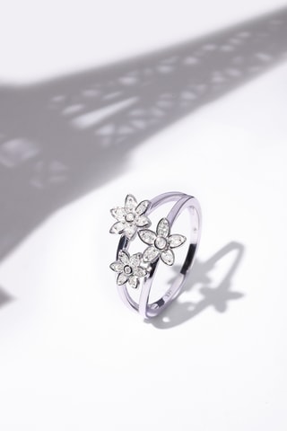 Anillo Serena - Oro blanco y diamantes
