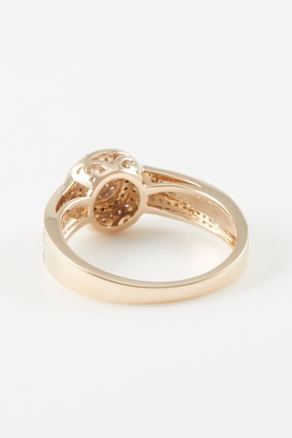 Anillo - 
Oro amarillo y diamantes