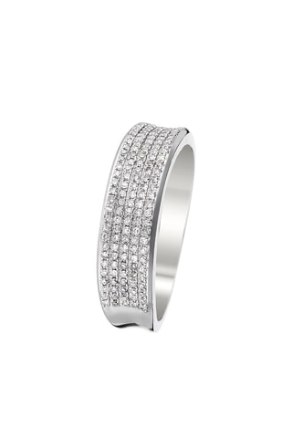 Anillo Il était une fois, Toi & Moi - Oro blanco y diamantes