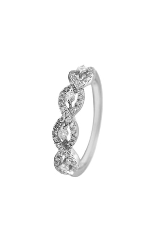 Anillo Panarea - Oro blanco y diamantes