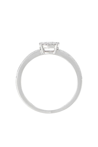 Alianza Toi Que J'aime - Oro blanco y diamantes