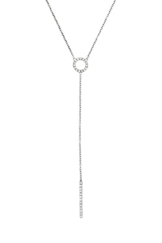 Collar Brescia - Oro blanco y diamantes