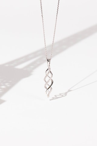 Colgante L'enchantement - Oro blanco y diamantes