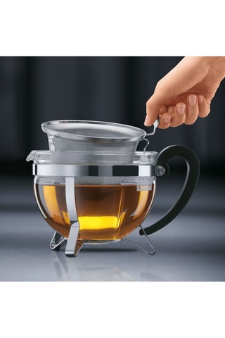 Tetera de vidrio de borosilicato y acero inoxidable Chambord - 1 l