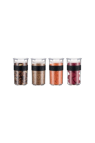 4 tarros con tapas - 250 ml