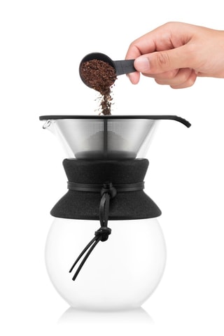 Cafetera de vidrio de borosilicato y acero inoxidable Pourover - 1 l