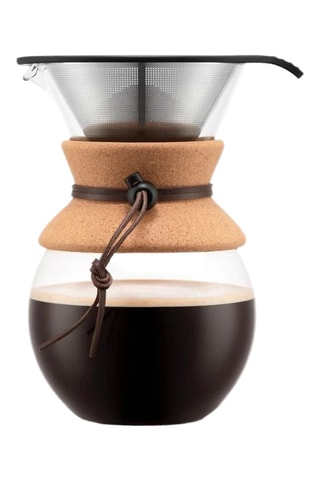 Cafetera de filtro de acero inoxidable y vidrio de borosilicato Pour Over - 1 l