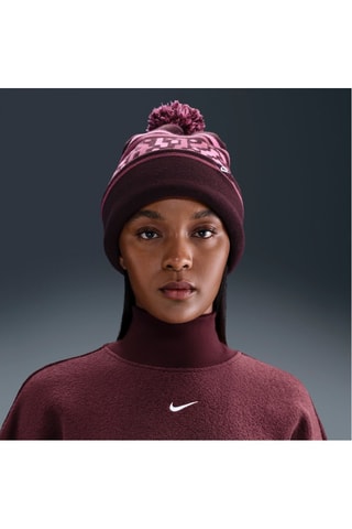 Gorro con borla Peak - Burdeos