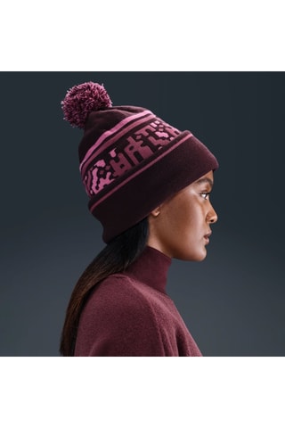 Gorro con borla Peak - Burdeos