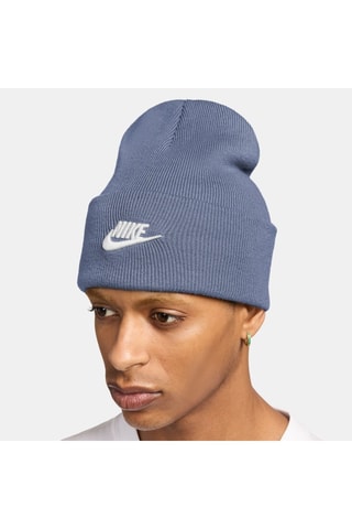 Gorro Peak - Índigo y blanco