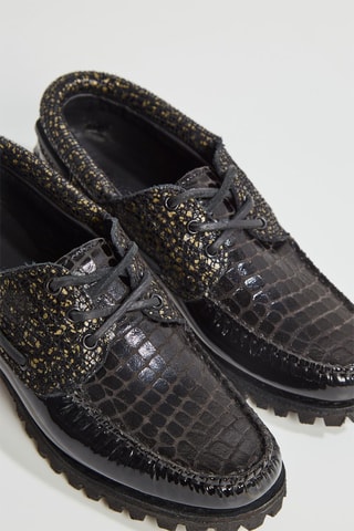 Náuticos de piel Heritage - Negro - Timberland
