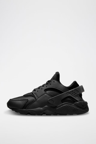 Air Huarache de piel - Negro