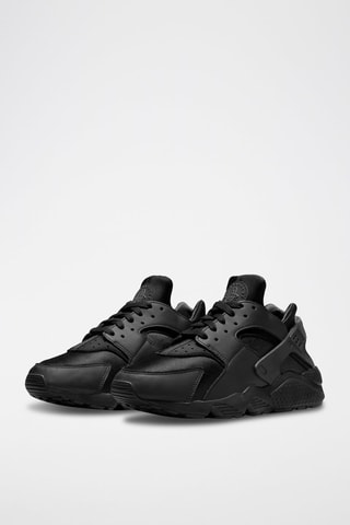 Air Huarache de piel - Negro