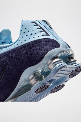 Shox R4 de piel - Azul