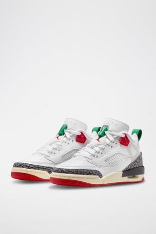 Jordan Spizike Low en cuir - Blanc