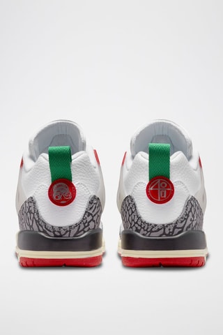 Jordan Spizike Low en cuir - Blanc