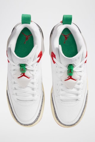 Jordan Spizike Low en cuir - Blanc