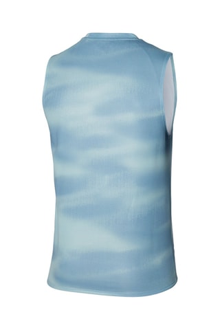 Camiseta de tirantes de running tie-dye - Celeste