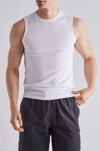 2 camisetas de tirantes de entrenamiento - Blanco y negro - Asos Design